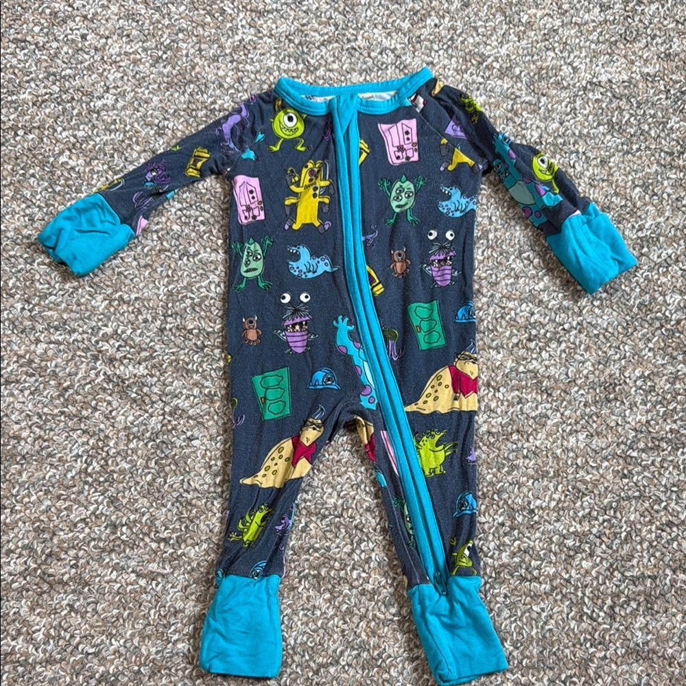 Little Sleepies Zippy. Newborn. Monsters Inc.